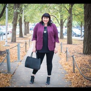 Like New wine colored blazer.